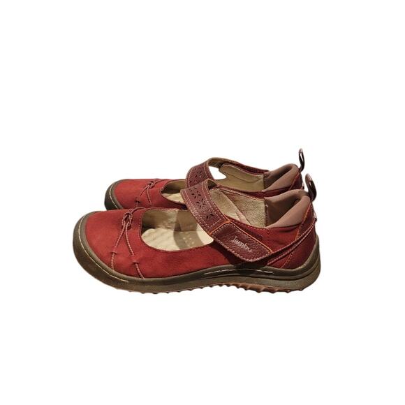 JBU by Jambu MaryJane Flats Sz 8.5 Red Slip On Memory Foam Adjustable Outdoor - Picture 4 of 10